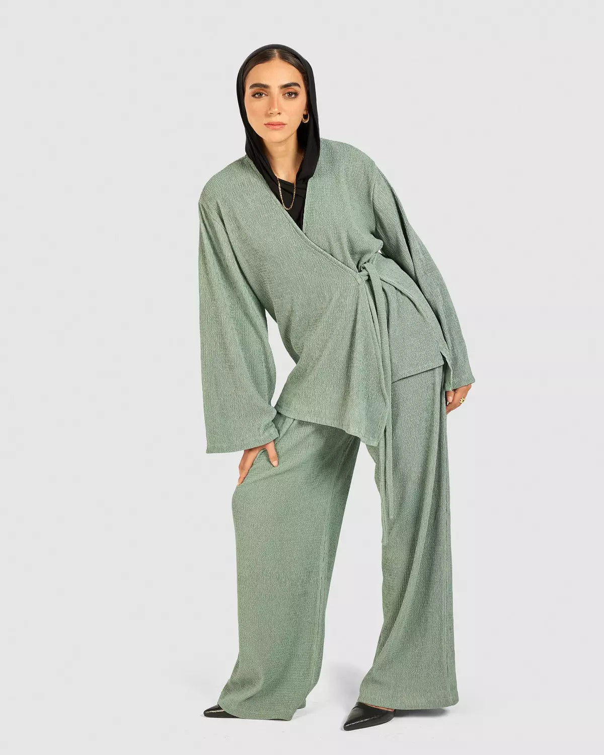 wrap winter set in Mint