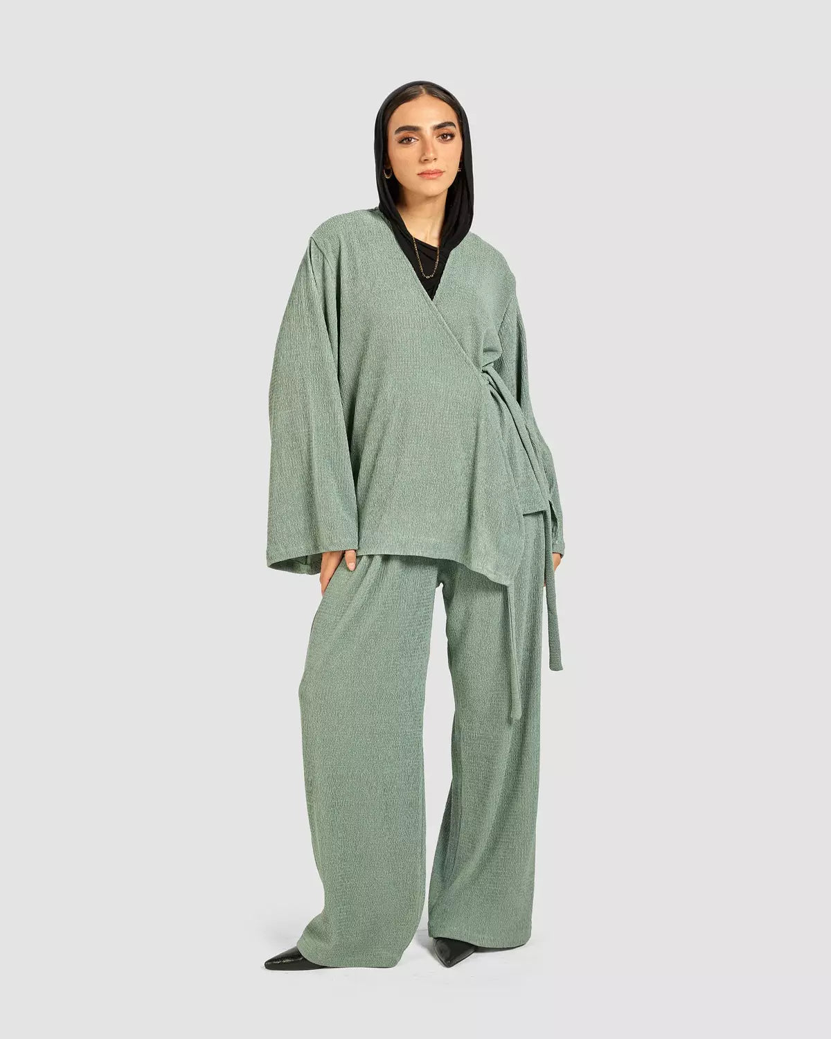 wrap winter set in Mint