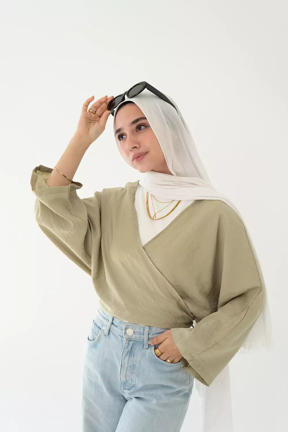 Sophia Blouse In Olive
