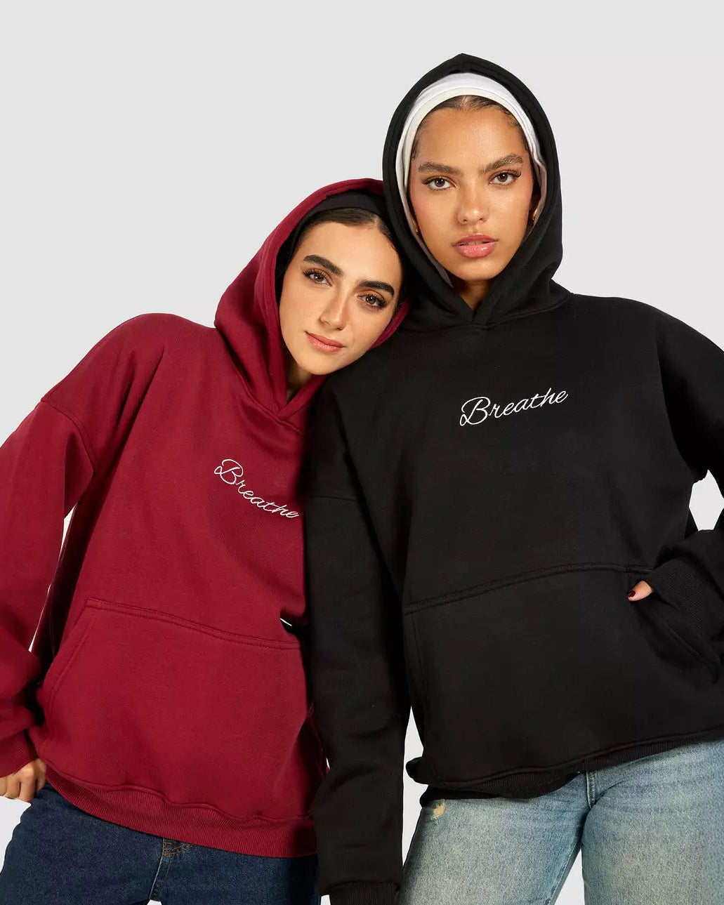 Breathe Oversize Hoodie in Black
