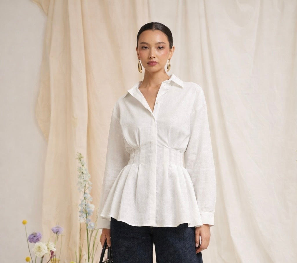 CLARA CORSET  LINEN SHIRET
