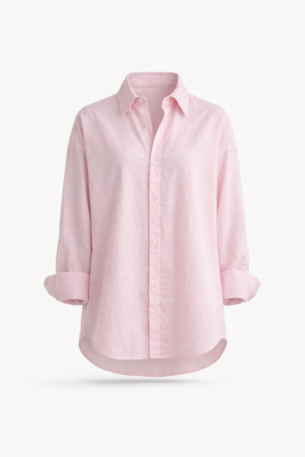 LINEN SHIRT ON PINK