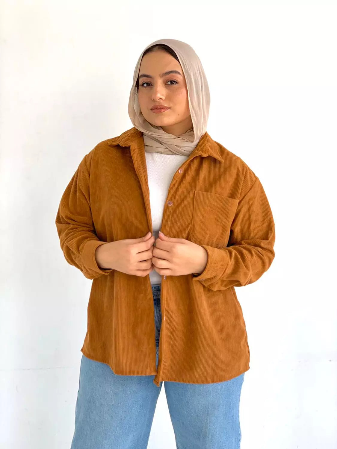 urban shirt in camel